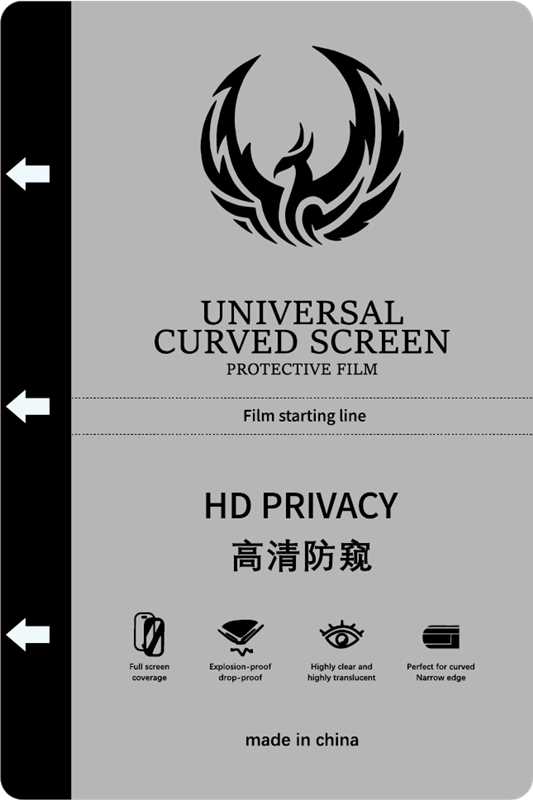 protective hydrogel film 170µm 0,17 mm Privacy HD universal 180×120 mm